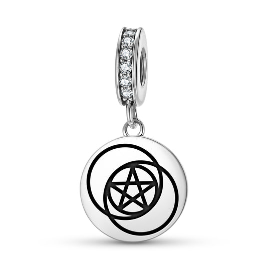 Pentad Crop Circles Symbols Pendant Dangle Charm