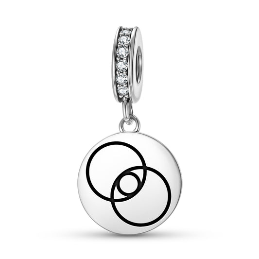 Tetrad Crop Circles Symbols Pendant Dangle Charm