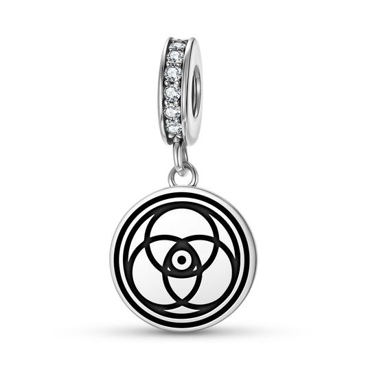 Liddington Castle Crop Circles Symbols Pendant Dangle Charm