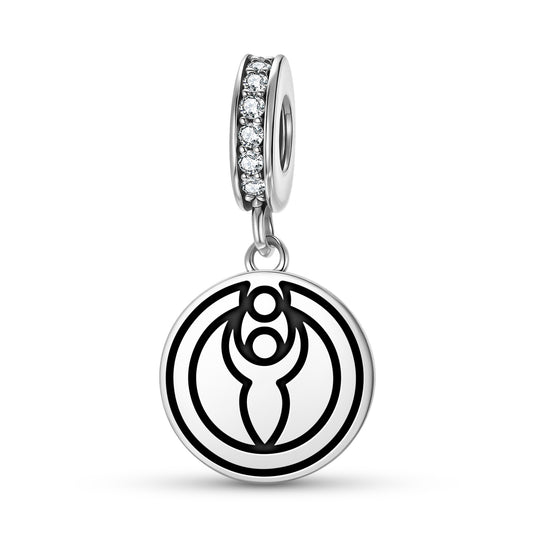 Goddess Isis Crop Circles Symbols Pendant Dangle Charm