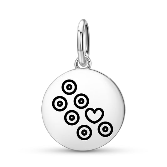 Seven Chakras Crop Circles Symbols Pendant Dangle Charm