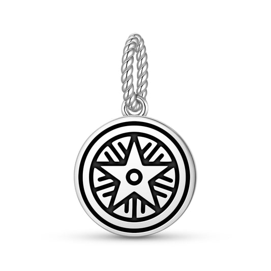 The Star in Bishops Cannings Crop Circles Symbols Pendant Dangle Charm