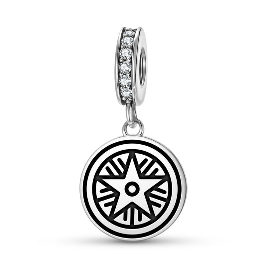 The Star in Bishops Cannings Crop Circles Symbols Pendant Dangle Charm