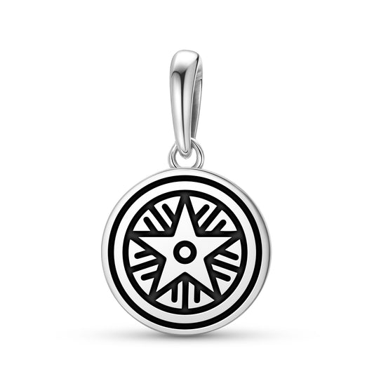 The Star in Bishops Cannings Crop Circles Symbols Pendant Dangle Charm