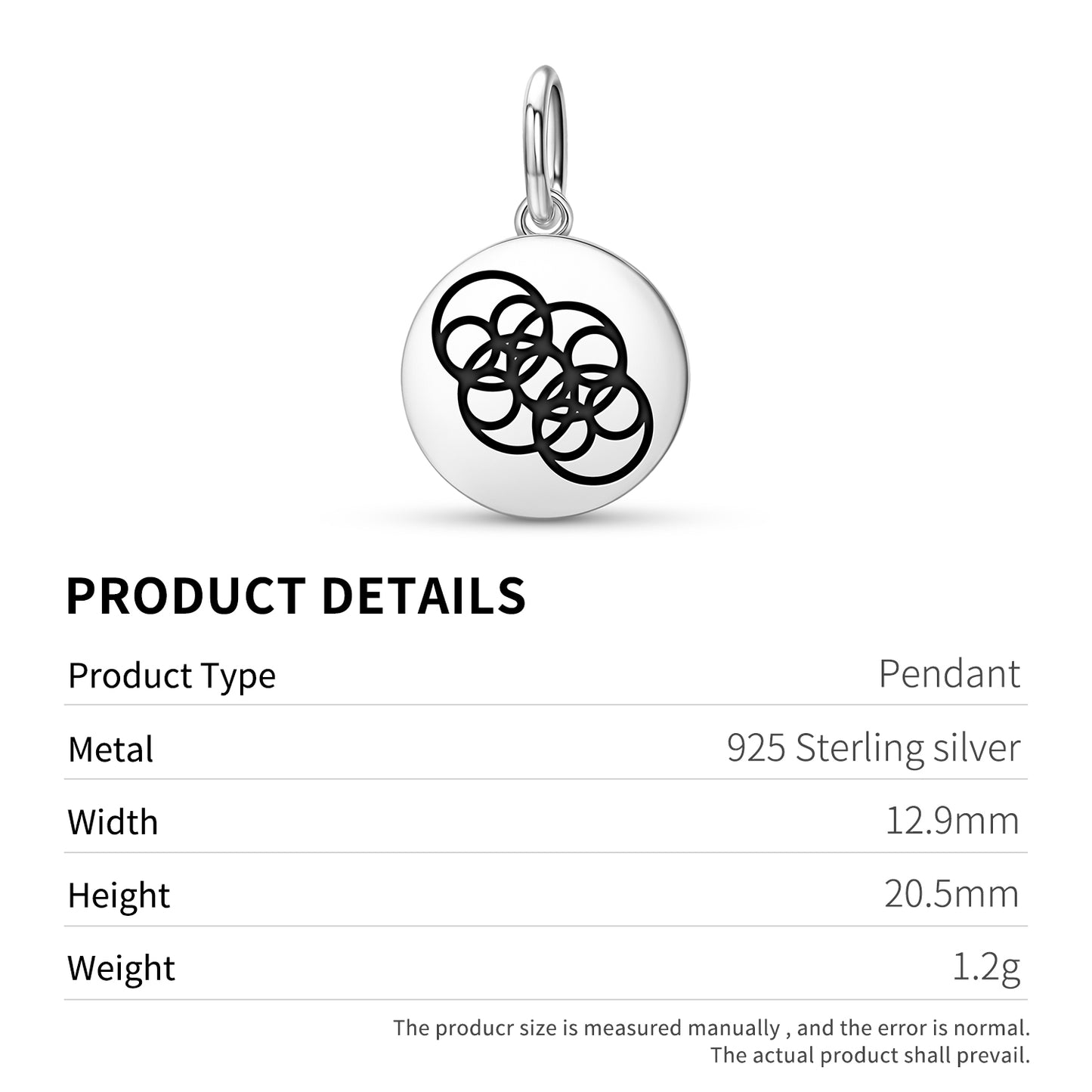 Braid Pattern Crop Circles Symbols Pendant Dangle Charm