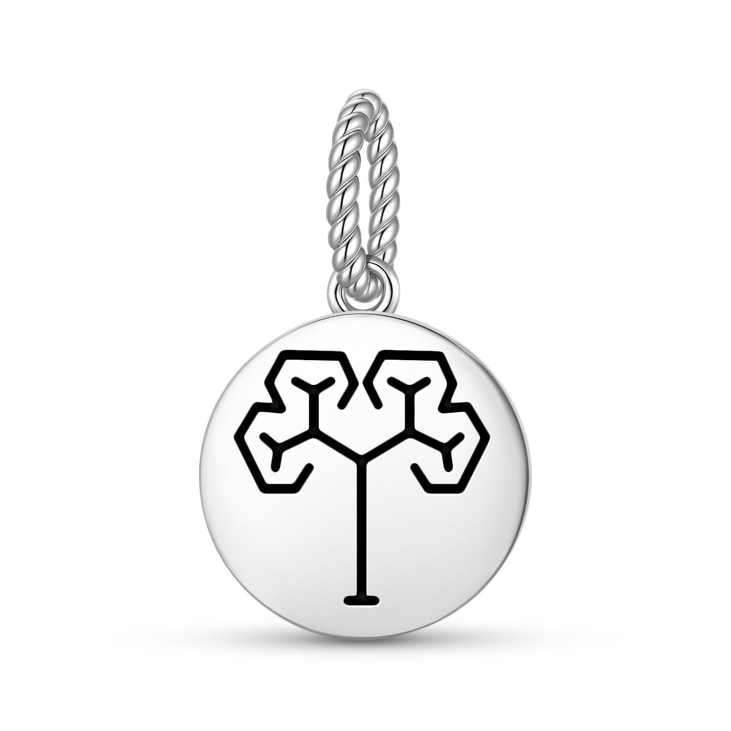 Golden Tree Crop Circles Symbols Pendant Dangle Charm