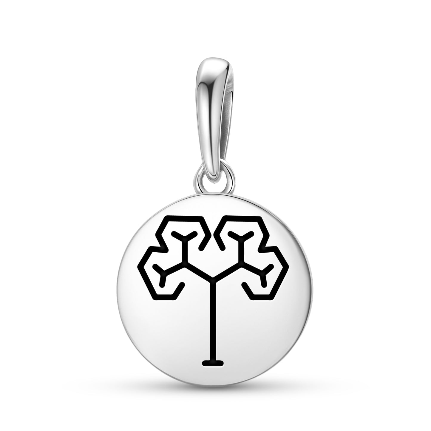 Golden Tree Crop Circles Symbols Pendant Dangle Charm