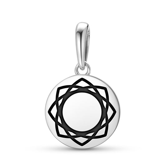 Twelve Fold Vesica Crop Circles Symbols Pendant Dangle Charm