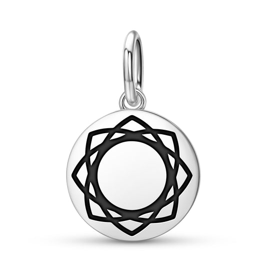 Twelve Fold Vesica Crop Circles Symbols Pendant Dangle Charm