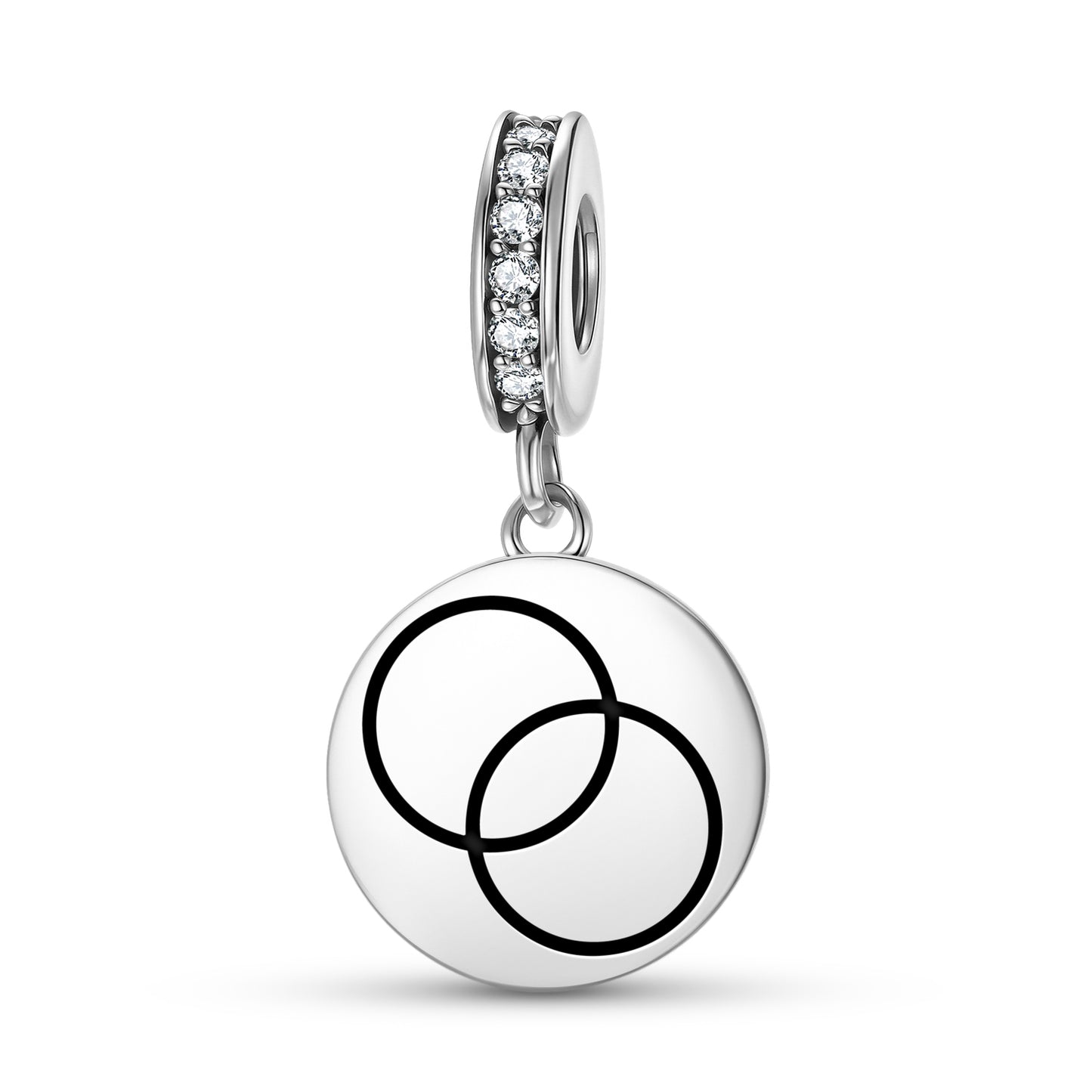 Dyad Vesica Pisces Crop Circles Symbols Pendant Dangle Charm