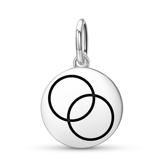 Dyad Vesica Pisces Crop Circles Symbols Pendant Dangle Charm