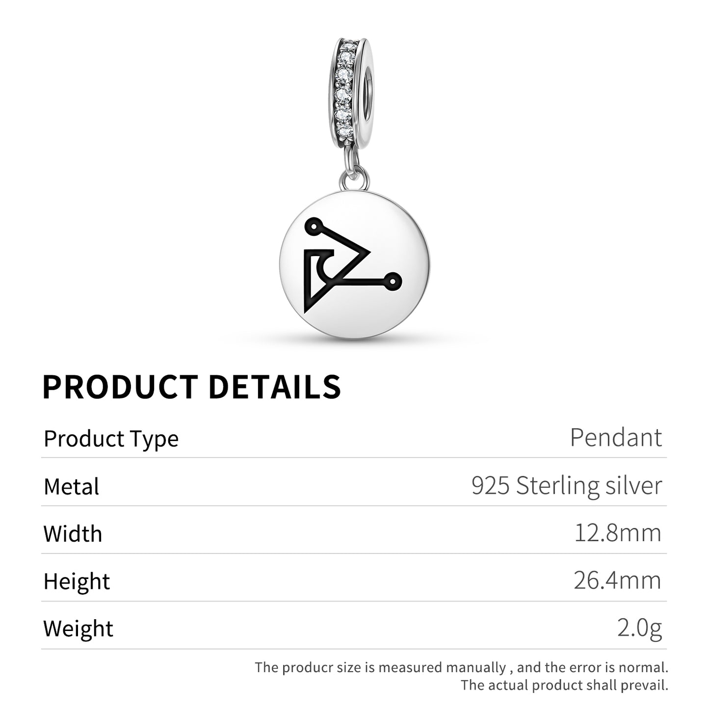 HABUHIAH Angels Symbols Pendant Dangle Charm
