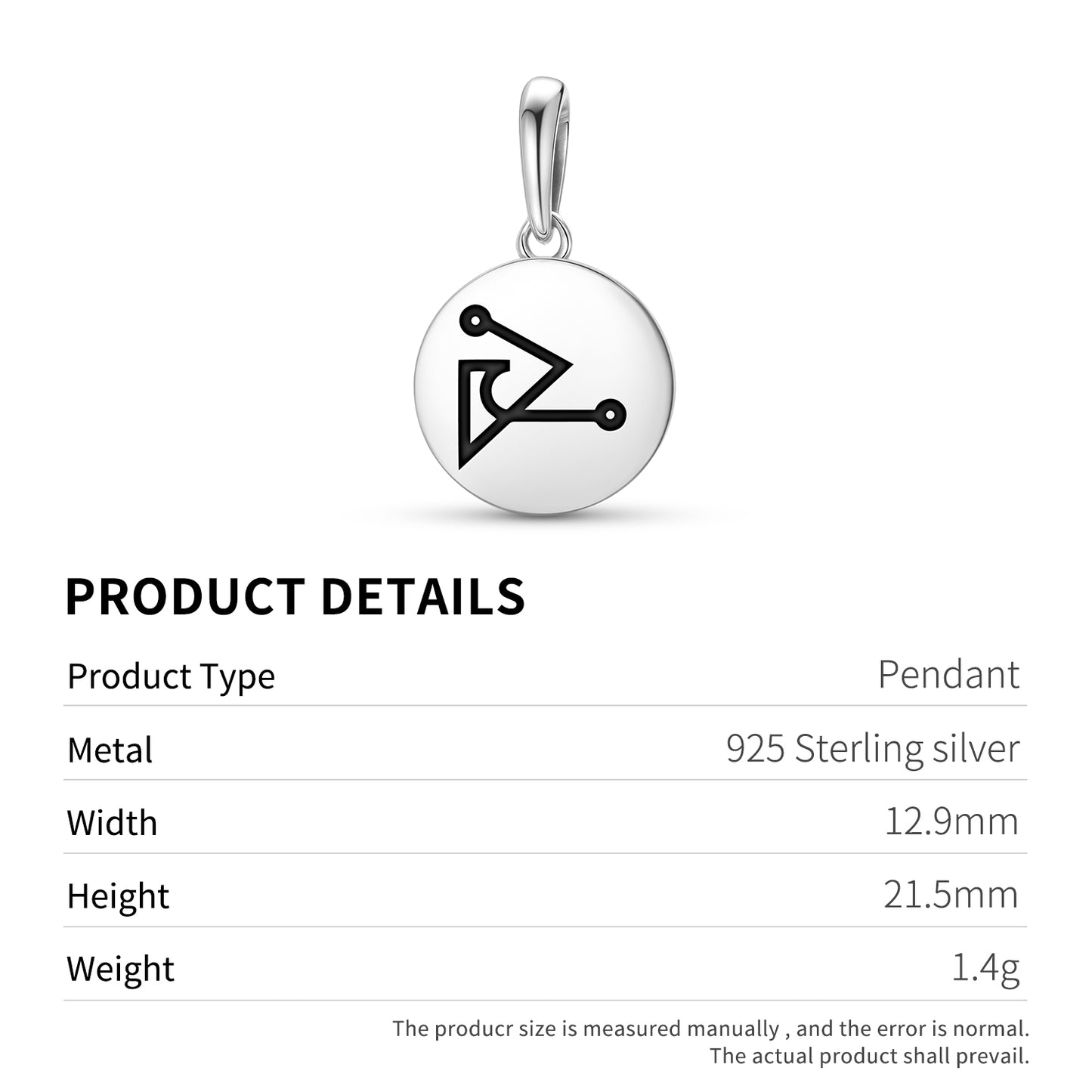 HABUHIAH Angels Symbols Pendant Dangle Charm