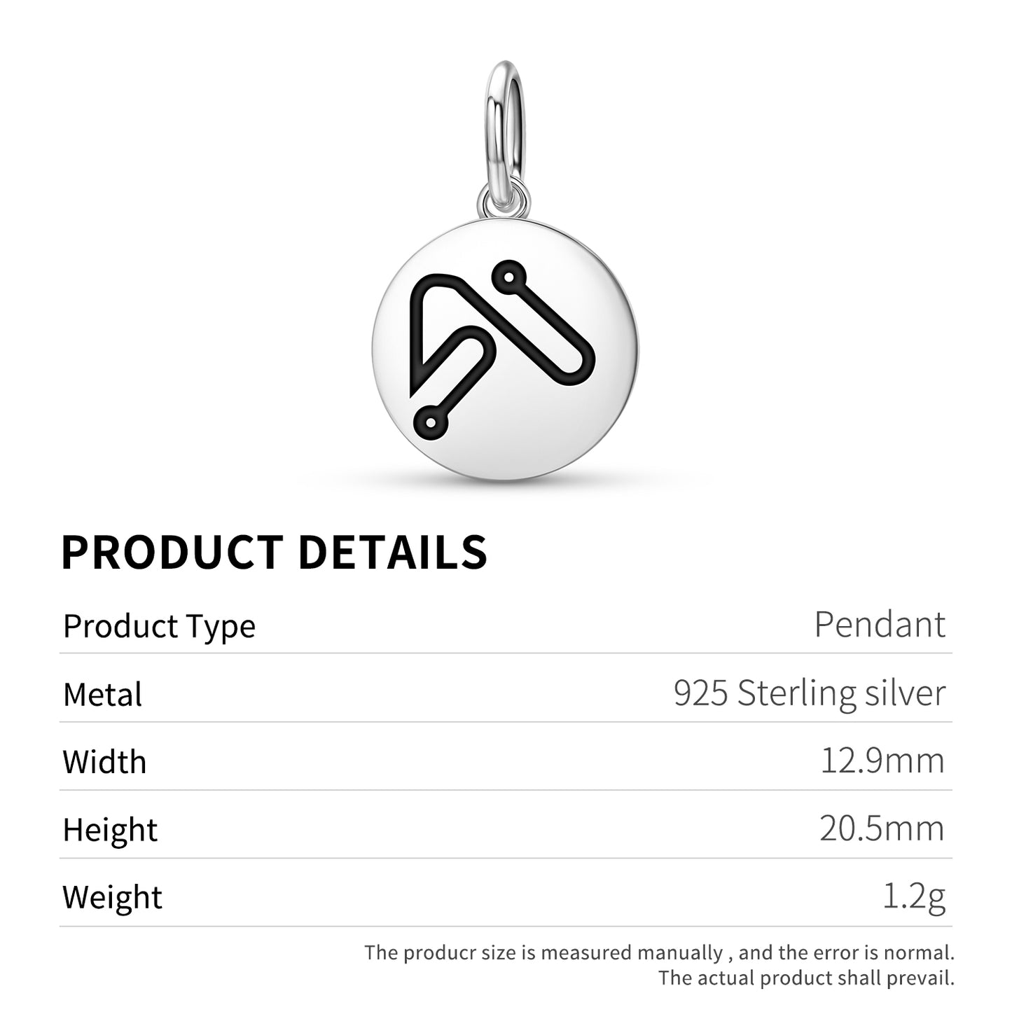 NANAEL Angels Symbols Pendant Dangle Charm