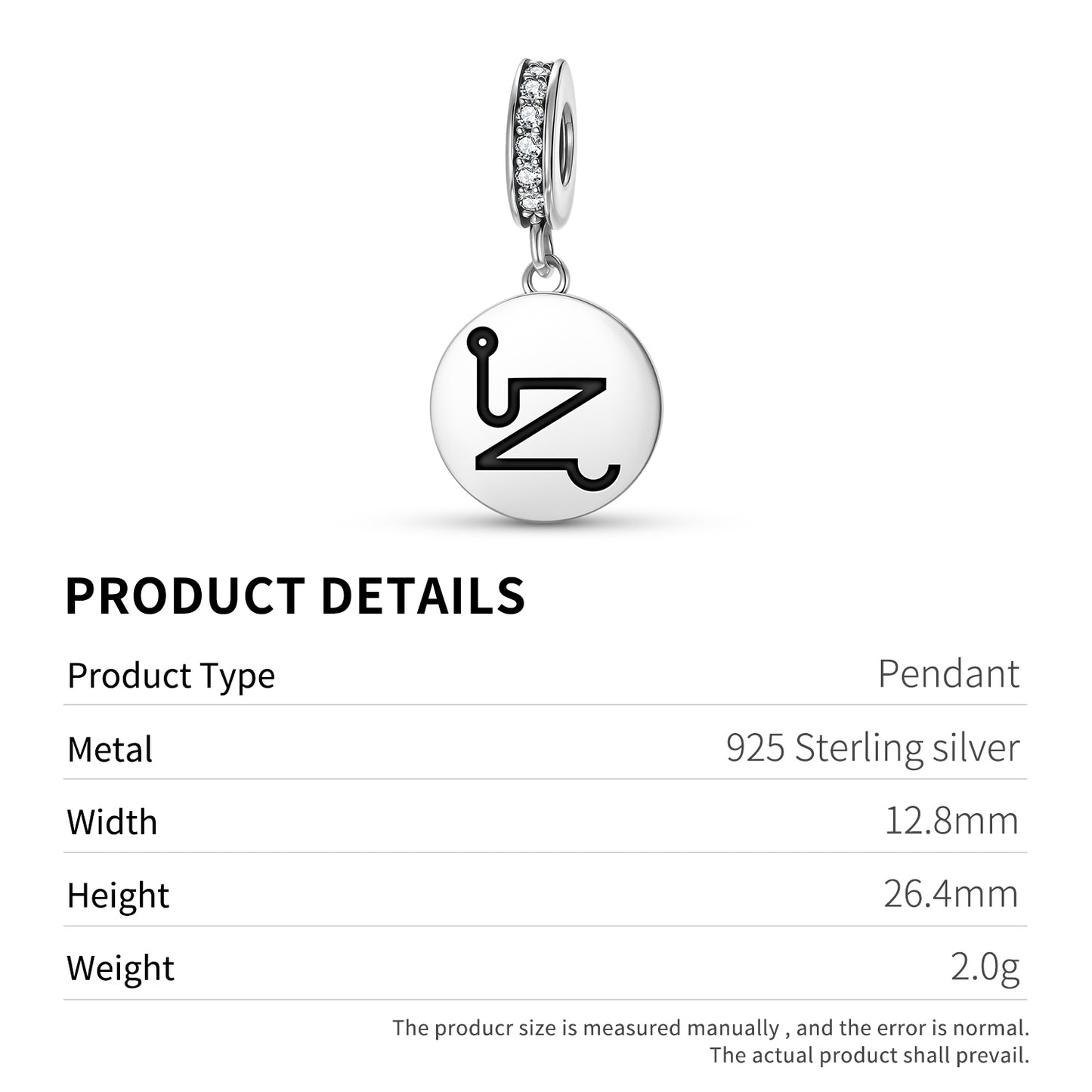 VEHUEL Angels Symbols Pendant Dangle Charm