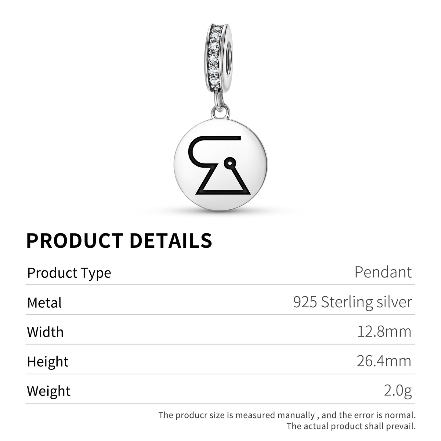 LECABEL Angels Symbols Pendant Dangle Charm