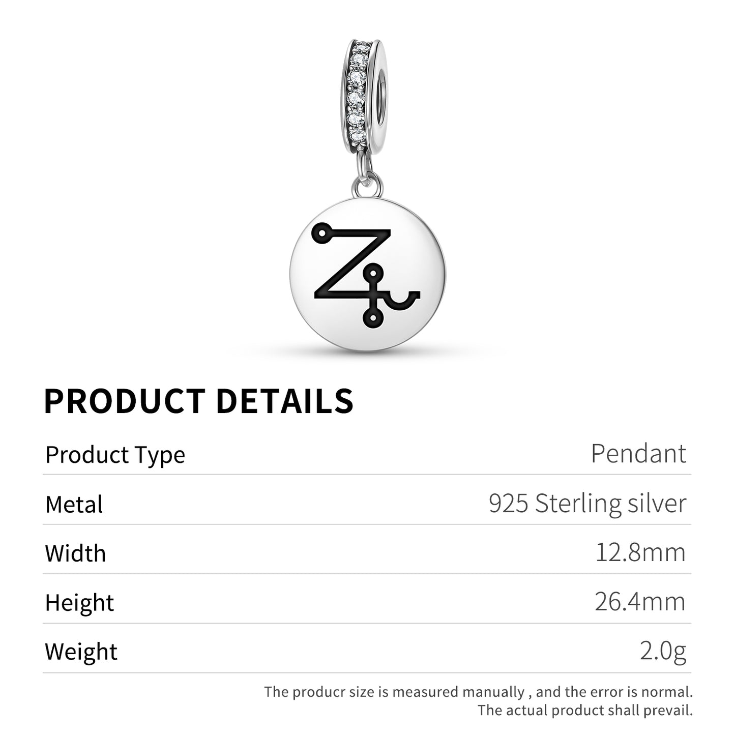 LEUVIAH Angels Symbols Pendant Dangle Charm