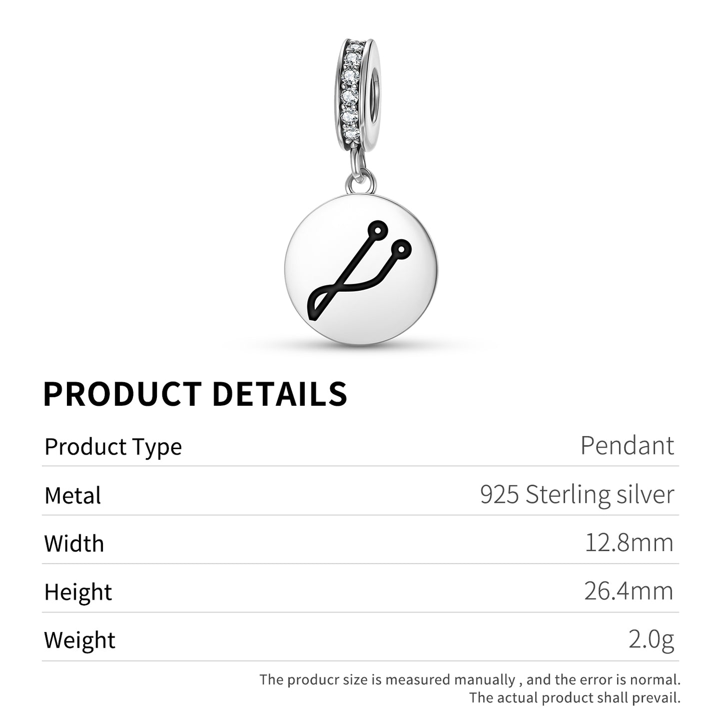 CALIEL Angels Symbols Pendant Dangle Charm