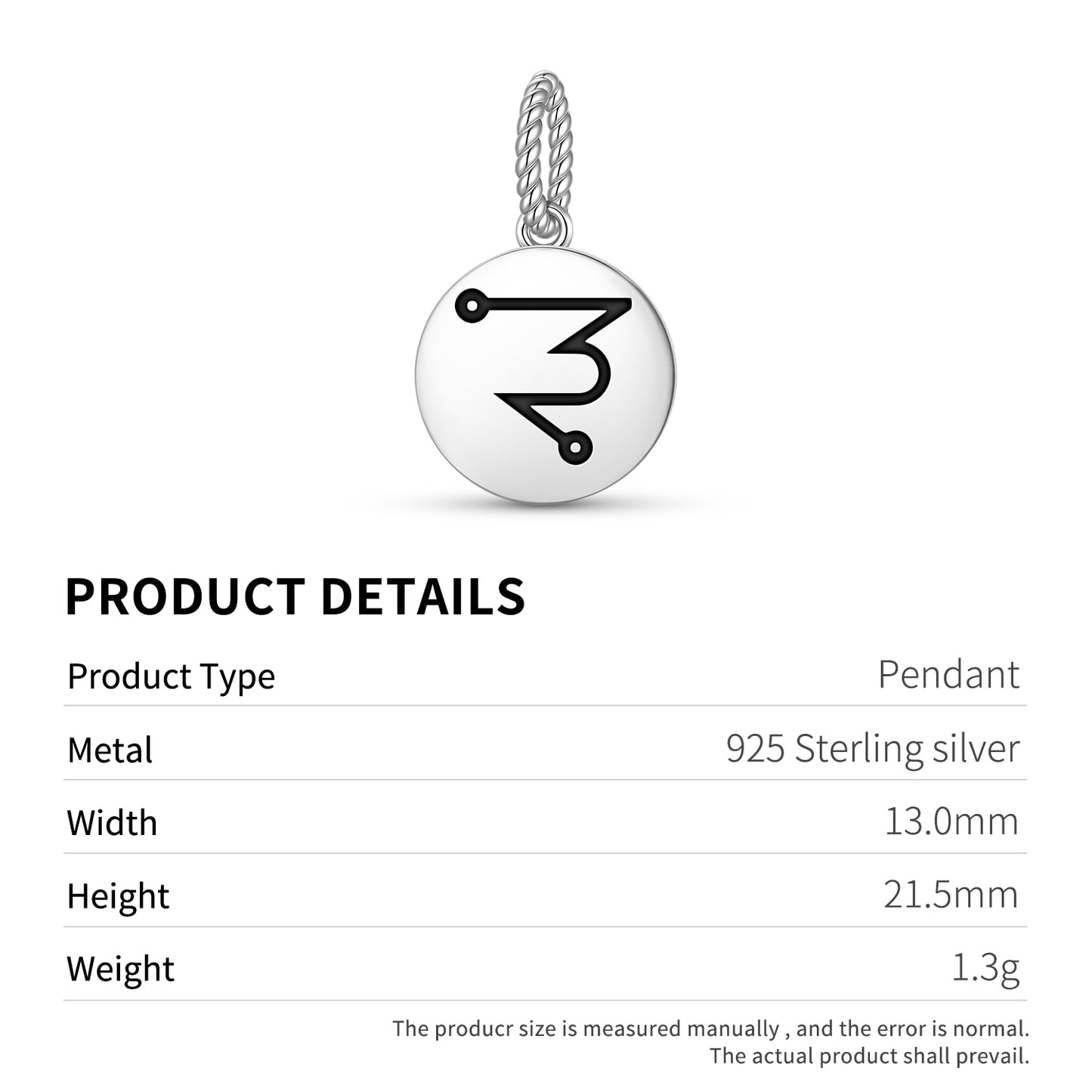 SITAEL Angels Symbols Pendant Dangle Charm