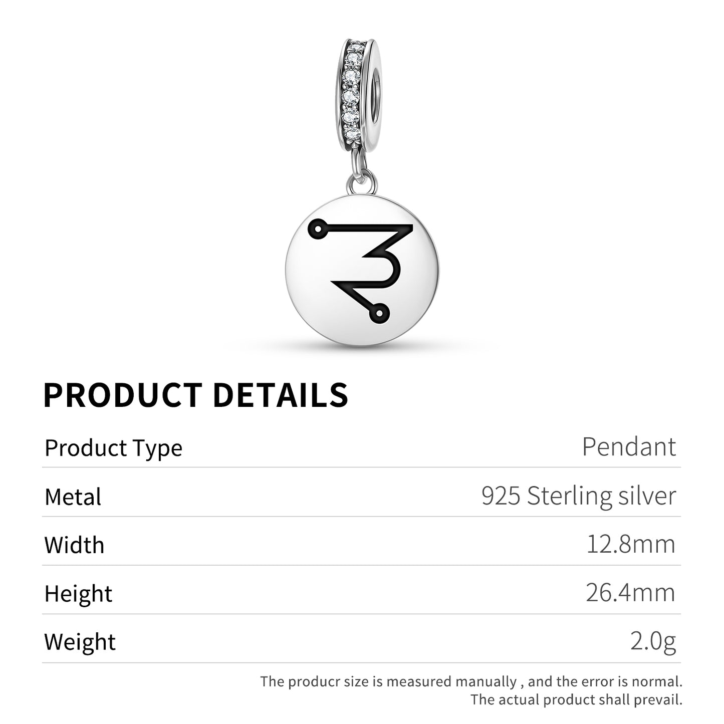 SITAEL Angels Symbols Pendant Dangle Charm