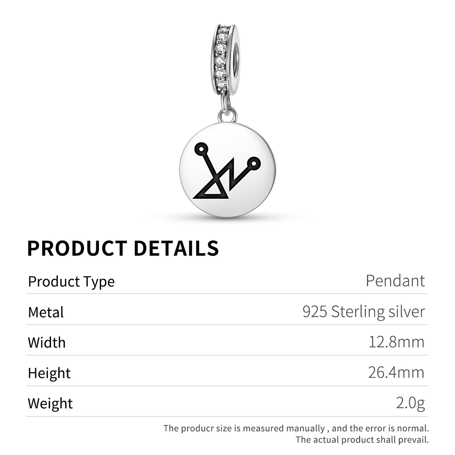 YEZALEL Angels Symbols Pendant Dangle Charm