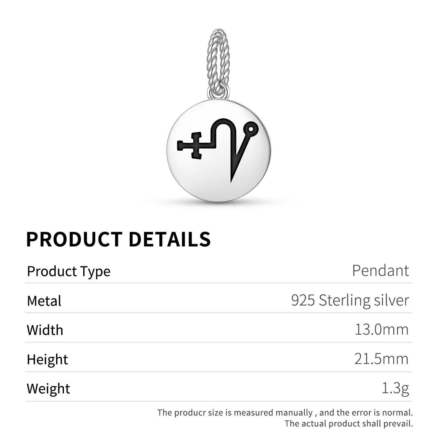 HAHAIAH Angels Symbols Pendant Dangle Charm