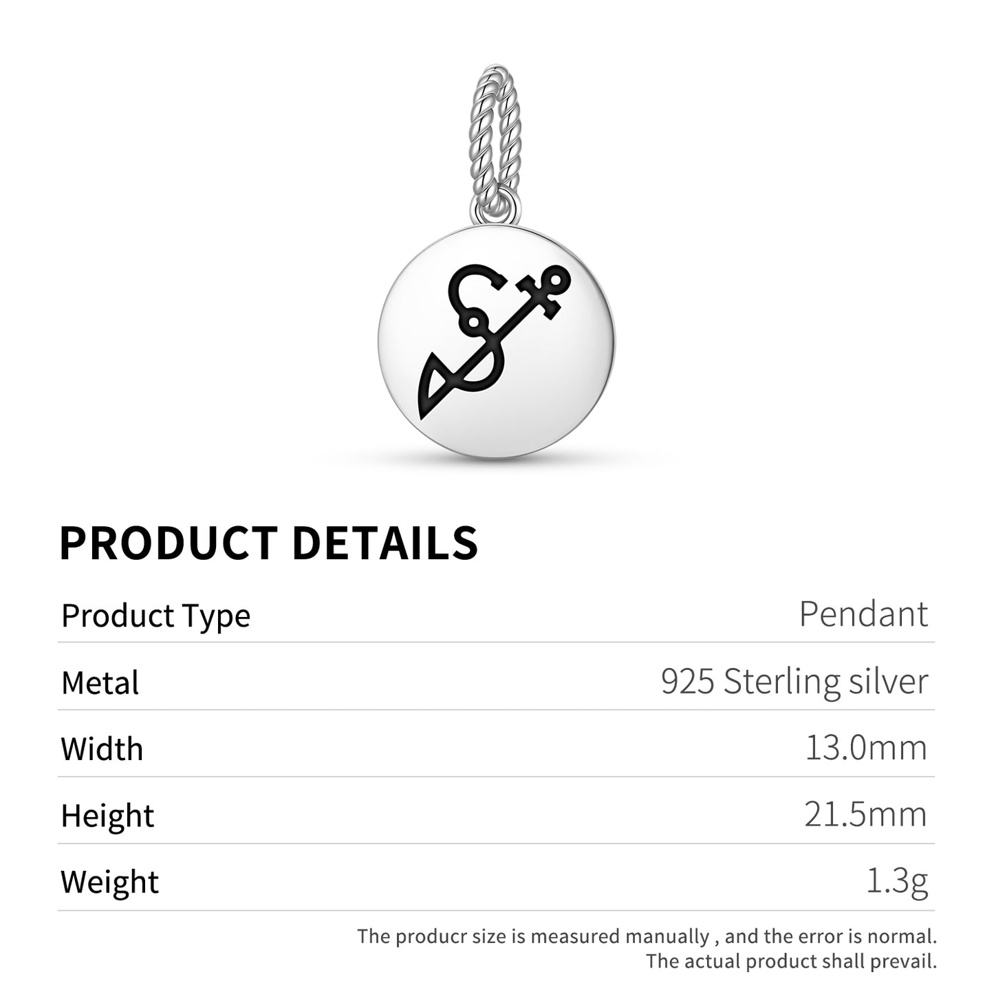 ACHAIAH Angels Symbols Pendant Dangle Charm