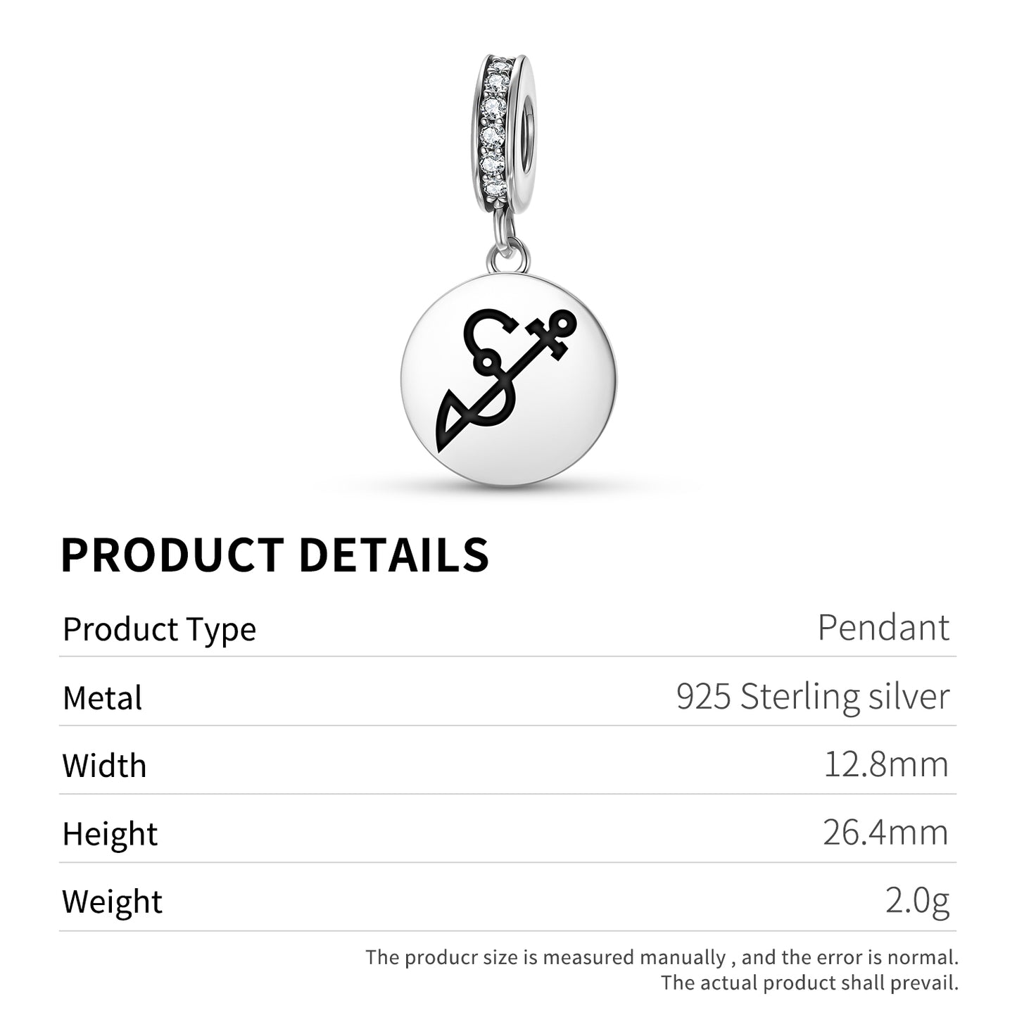 ACHAIAH Angels Symbols Pendant Dangle Charm