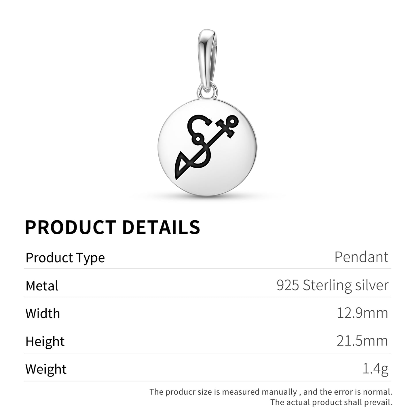 ACHAIAH Angels Symbols Pendant Dangle Charm