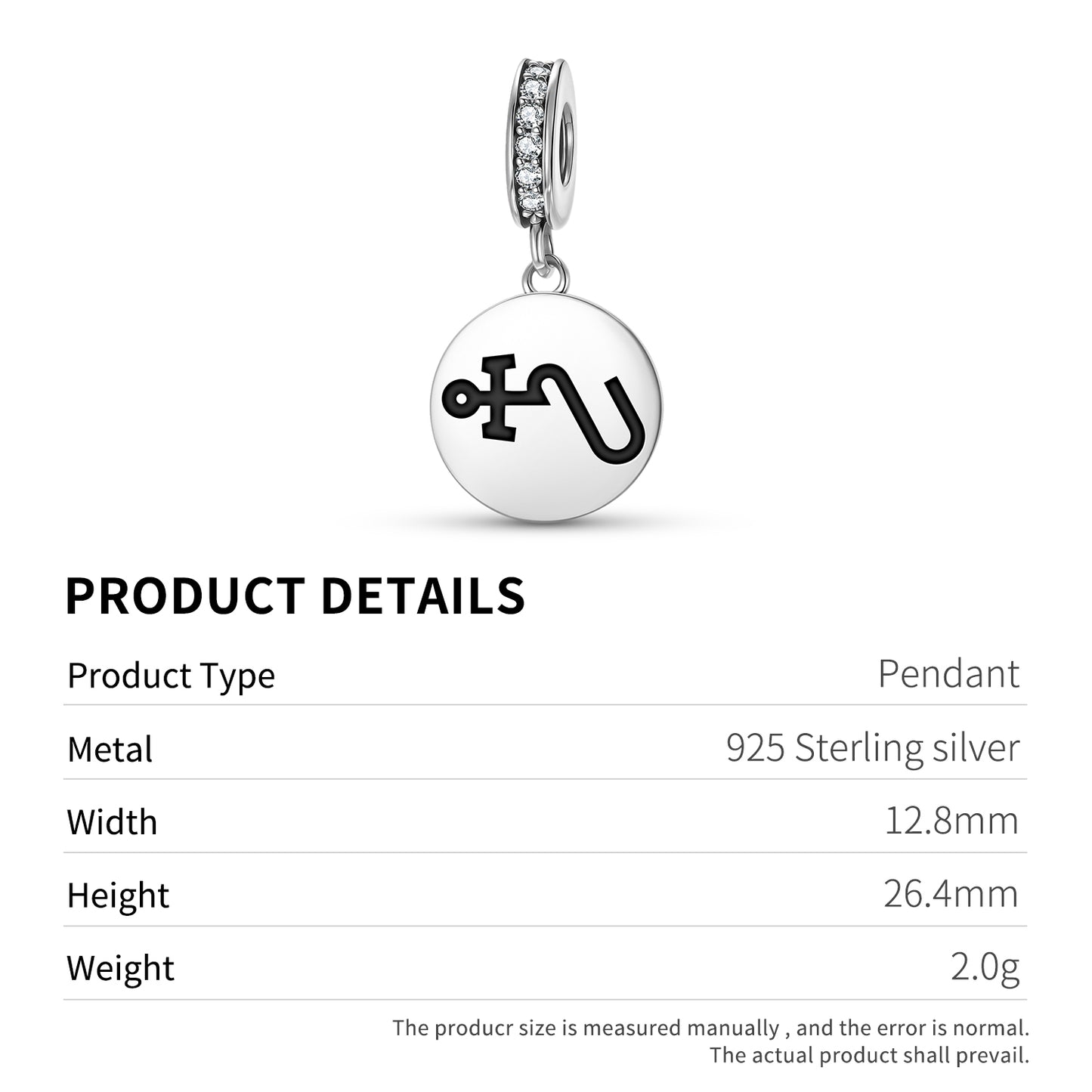 VEUIAH Angels Symbols Pendant Dangle Charm