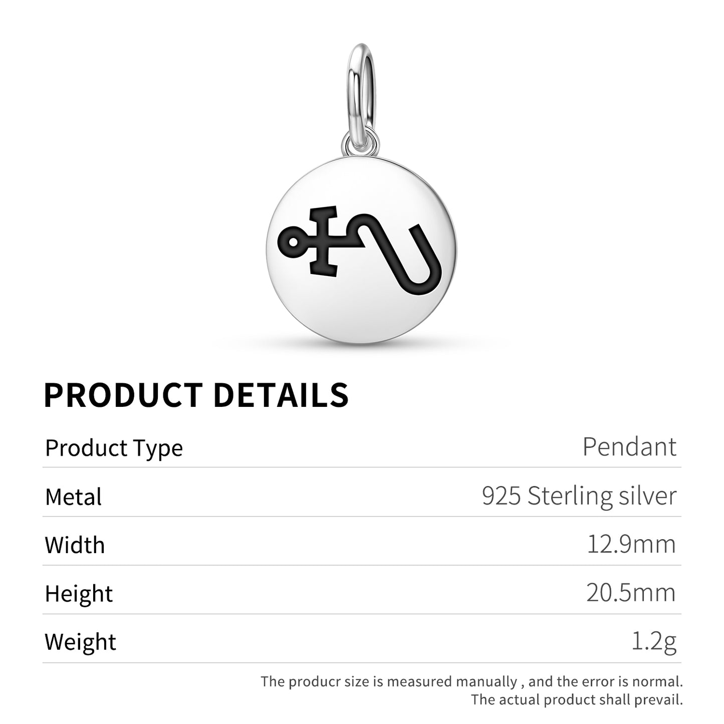 VEUIAH Angels Symbols Pendant Dangle Charm