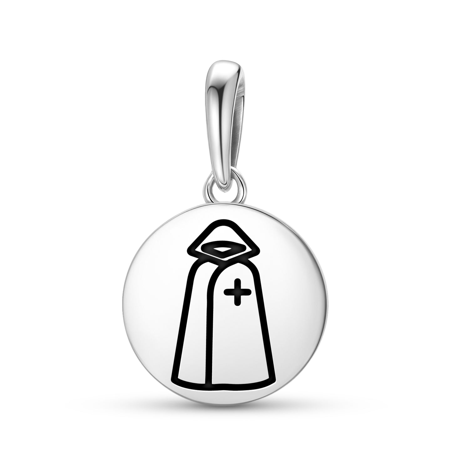 Templar white cloak Templar Symbols Pendant Dangle Charm