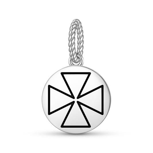 Templar Cross Templar Symbols Pendant Dangle Charm