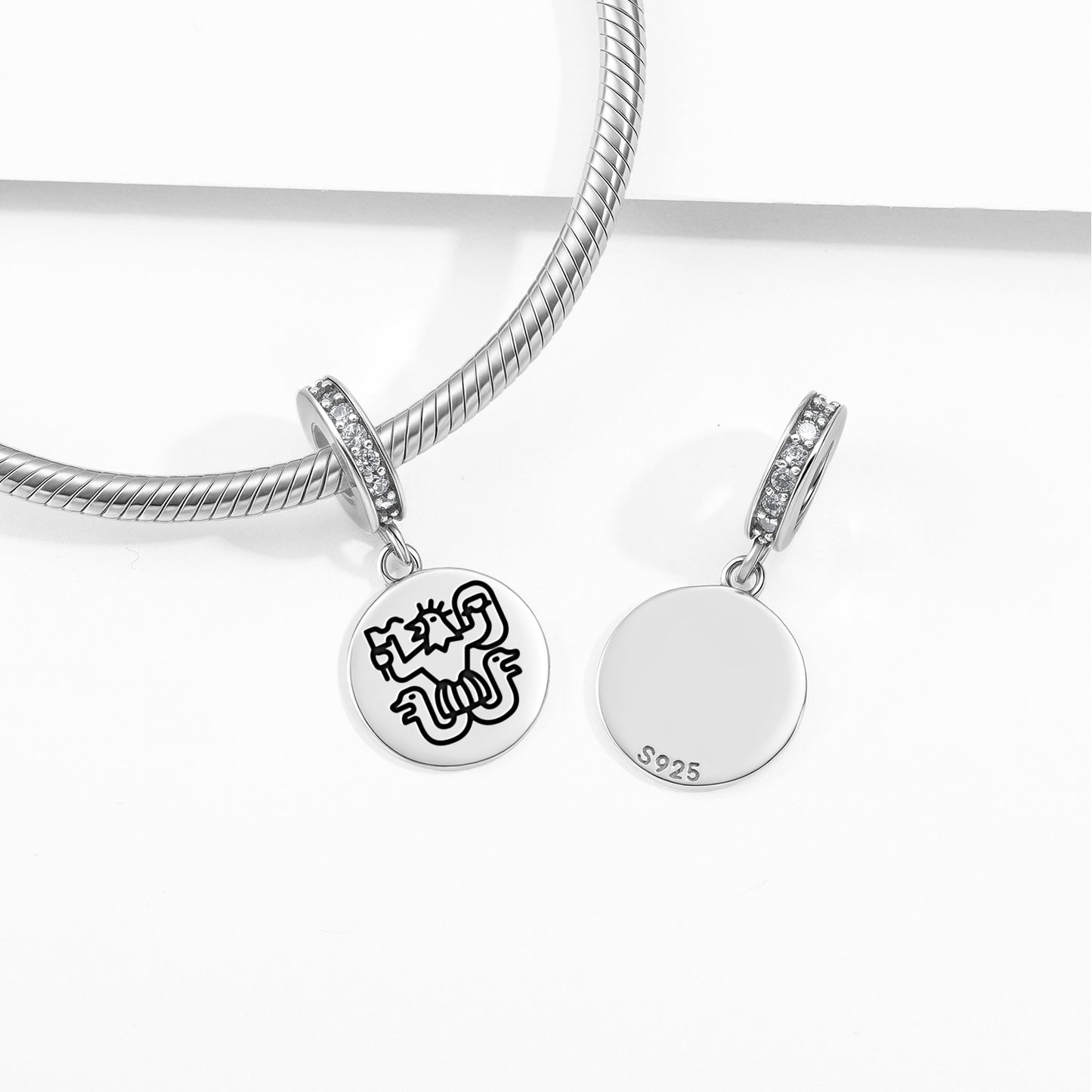 Abraxas Templar Symbols Pendant Dangle Charm