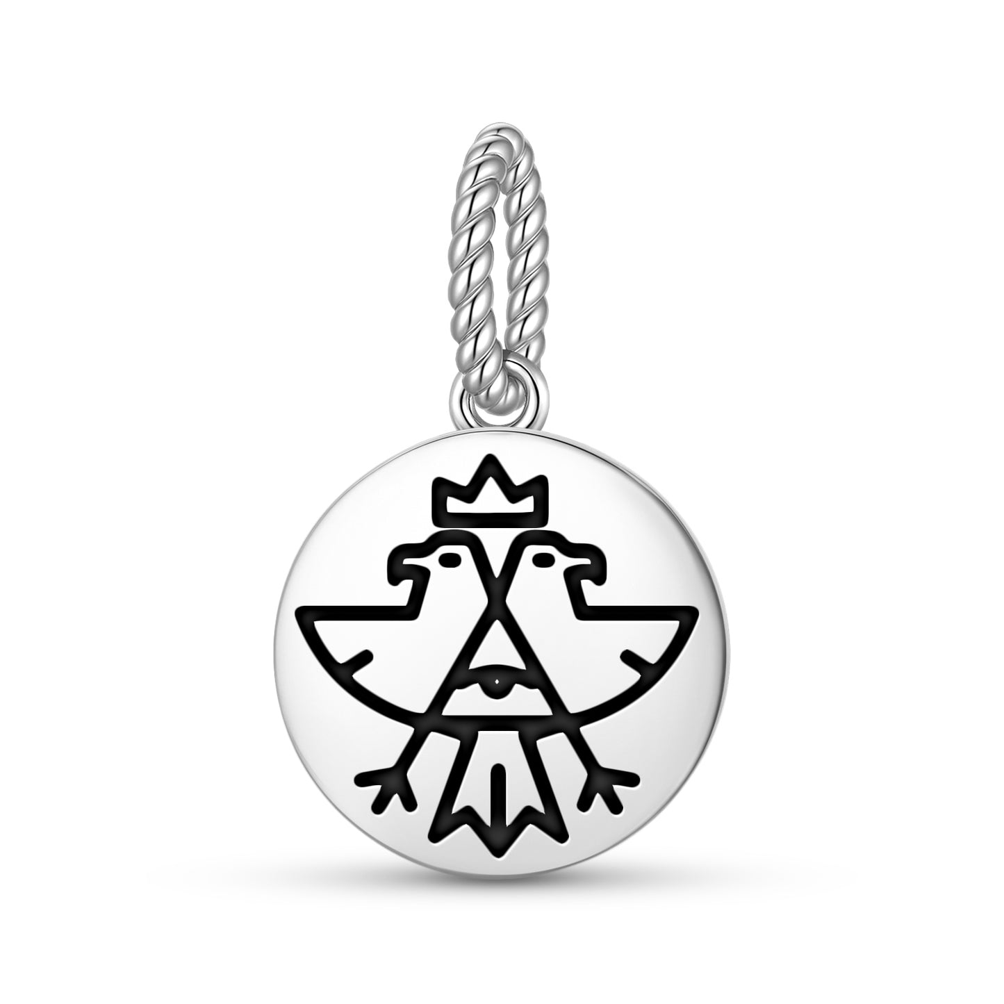 White Eagle Templar Symbols Pendant Dangle Charm