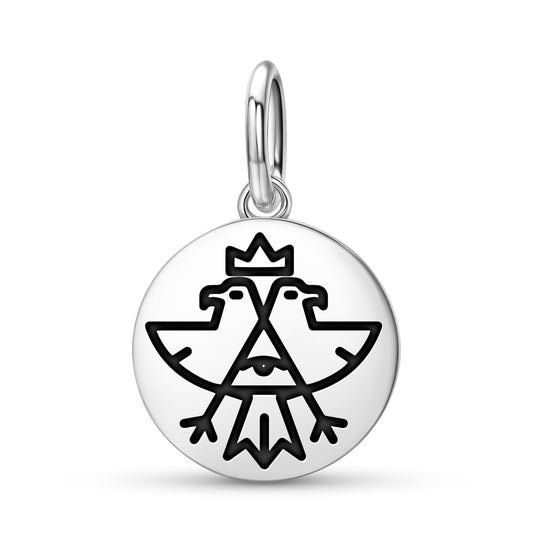 White Eagle Templar Symbols Pendant Dangle Charm