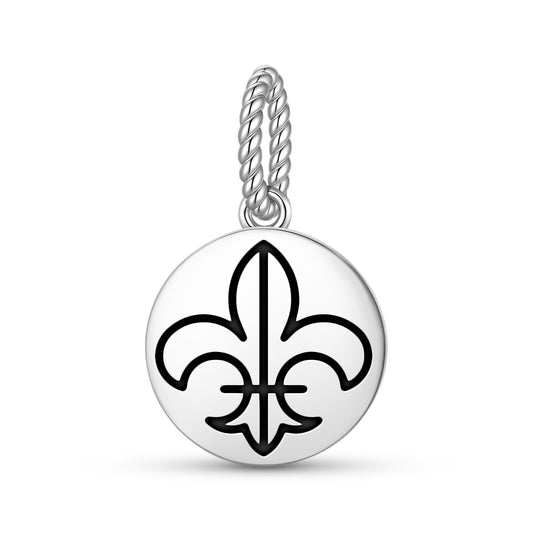 Fleur de lys Templar Symbols Pendant Dangle Charm
