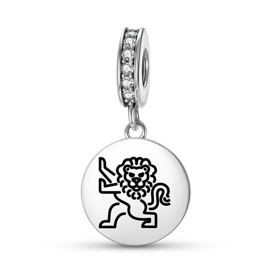 The Lion Templar Symbols Pendant Dangle Charm