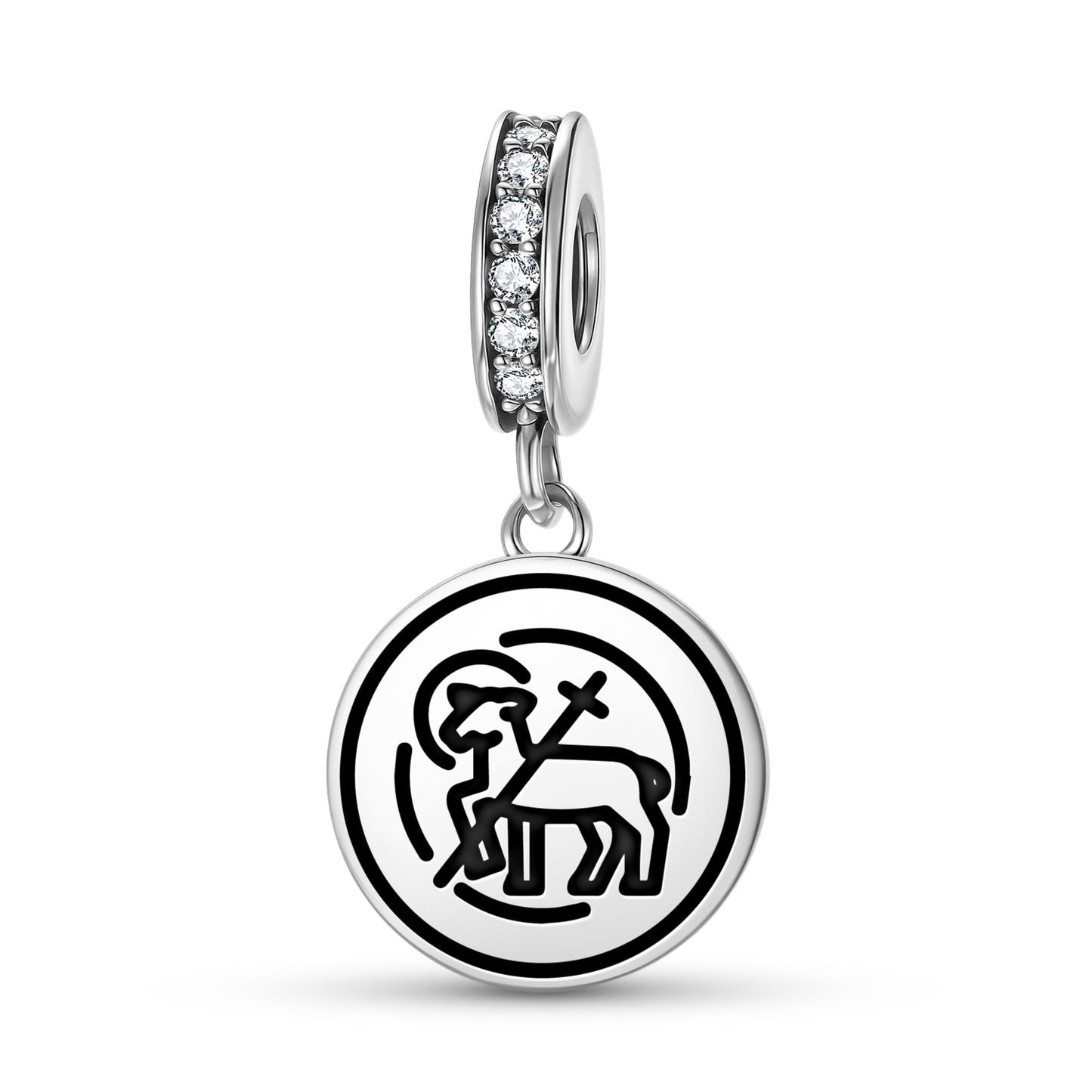 Agnus Dei Templar Symbols Pendant Dangle Charm