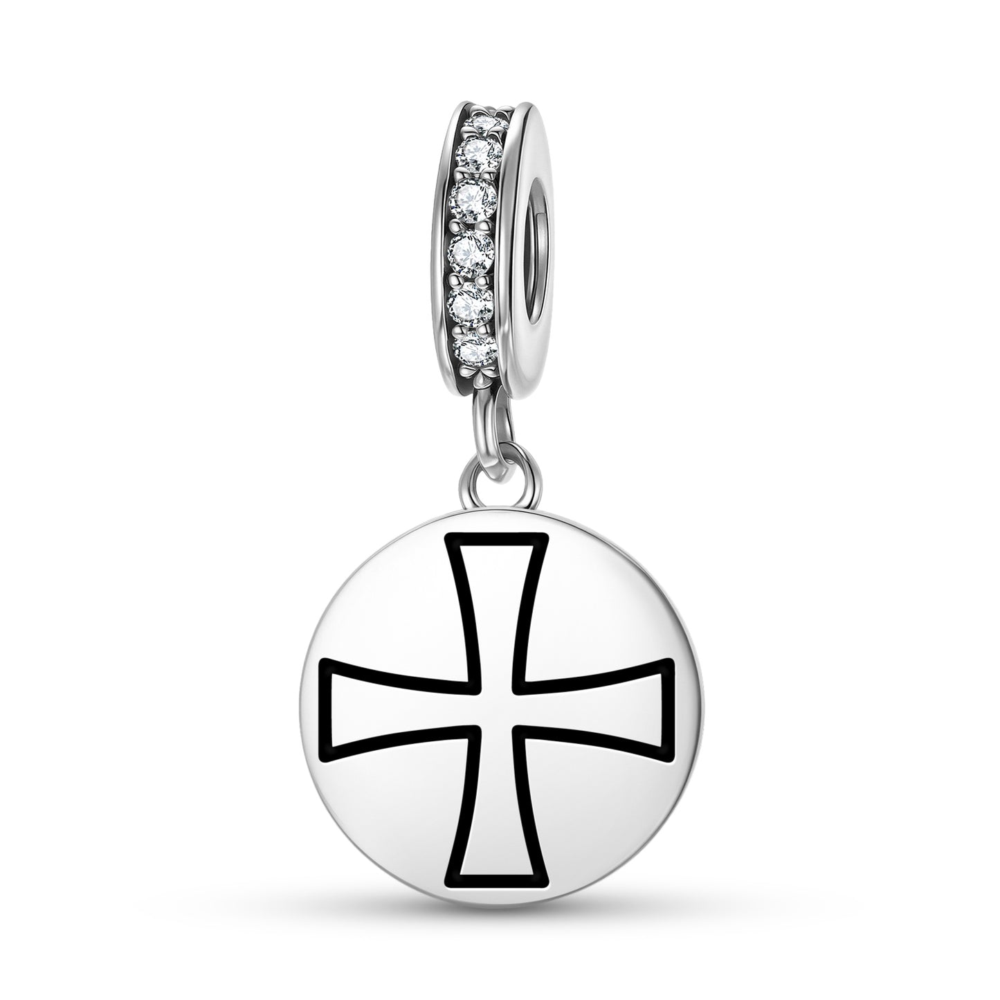 Red Cross Templar Symbols Pendant Dangle Charm