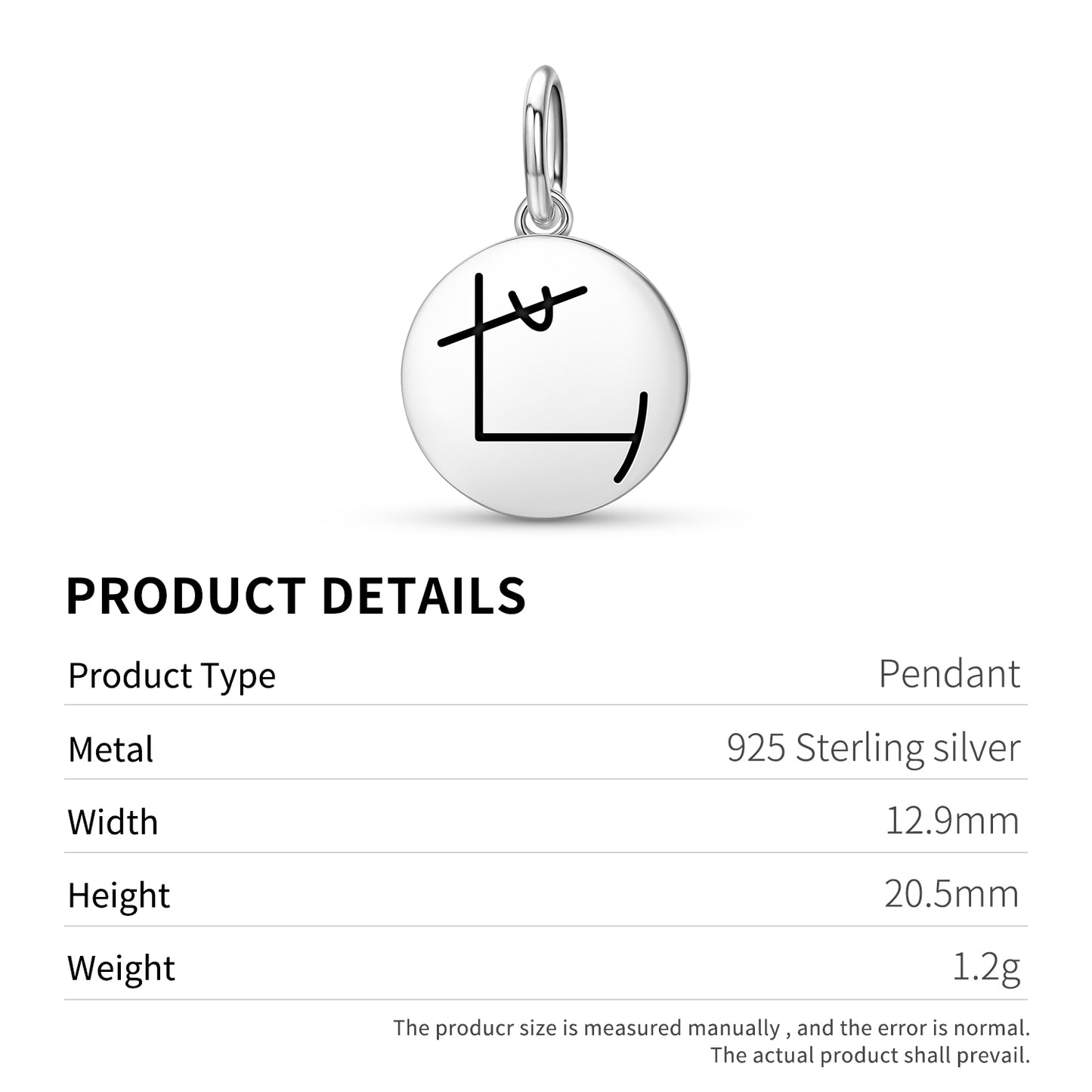 YOSHI TE Reiki Symbols Pendant Dangle Charm