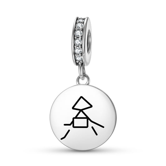 MIL QU ZOO Reiki Symbols Pendant Dangle Charm