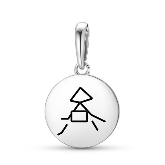 MIL QU ZOO Reiki Symbols Pendant Dangle Charm