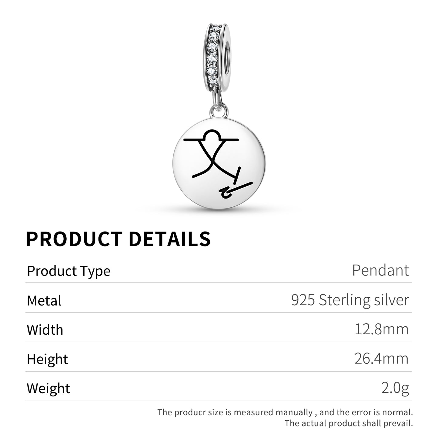 KI YIN CHI Reiki Symbols Pendant Dangle Charm