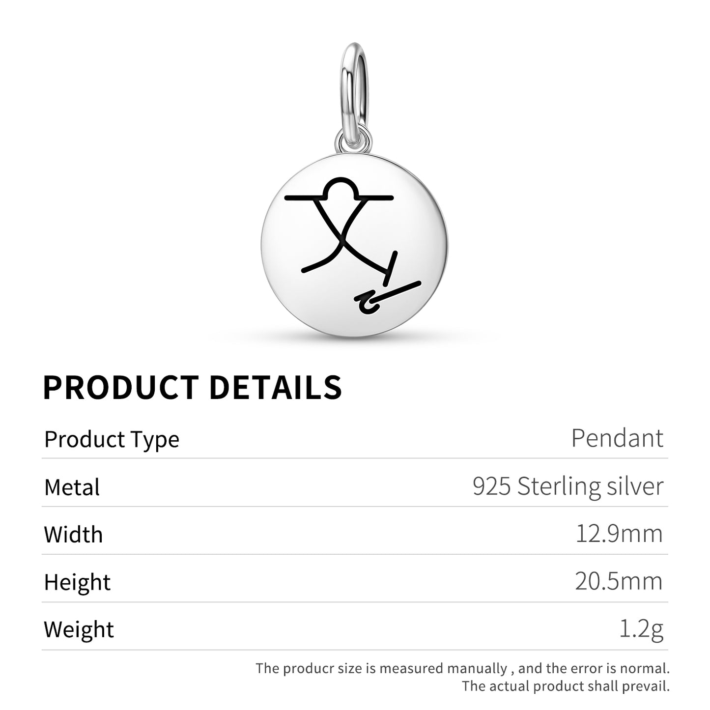 KI YIN CHI Reiki Symbols Pendant Dangle Charm