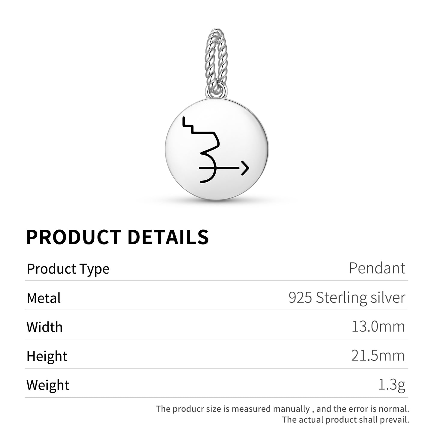 HANG SENG DOR Reiki Symbols Pendant Dangle Charm