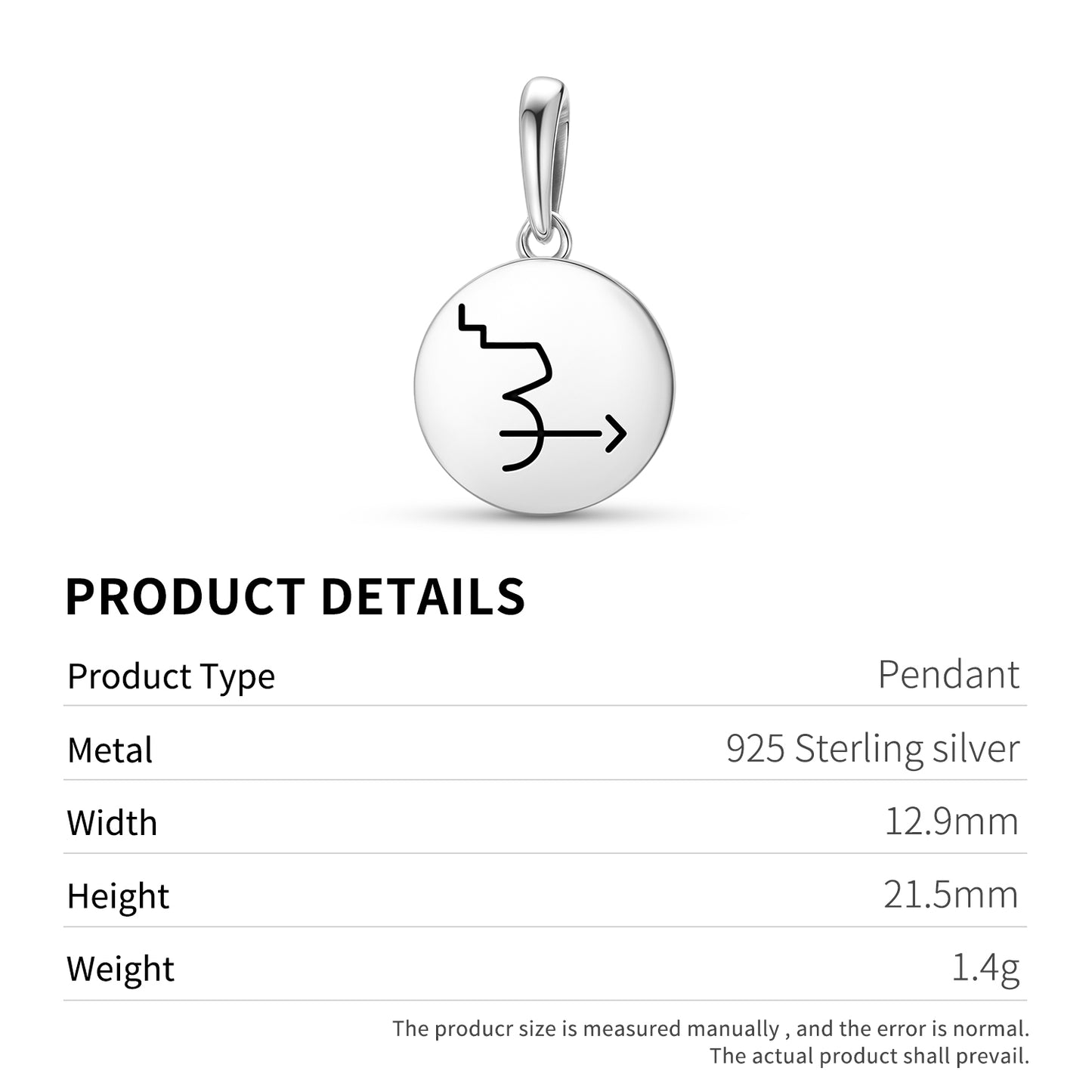 HANG SENG DOR Reiki Symbols Pendant Dangle Charm