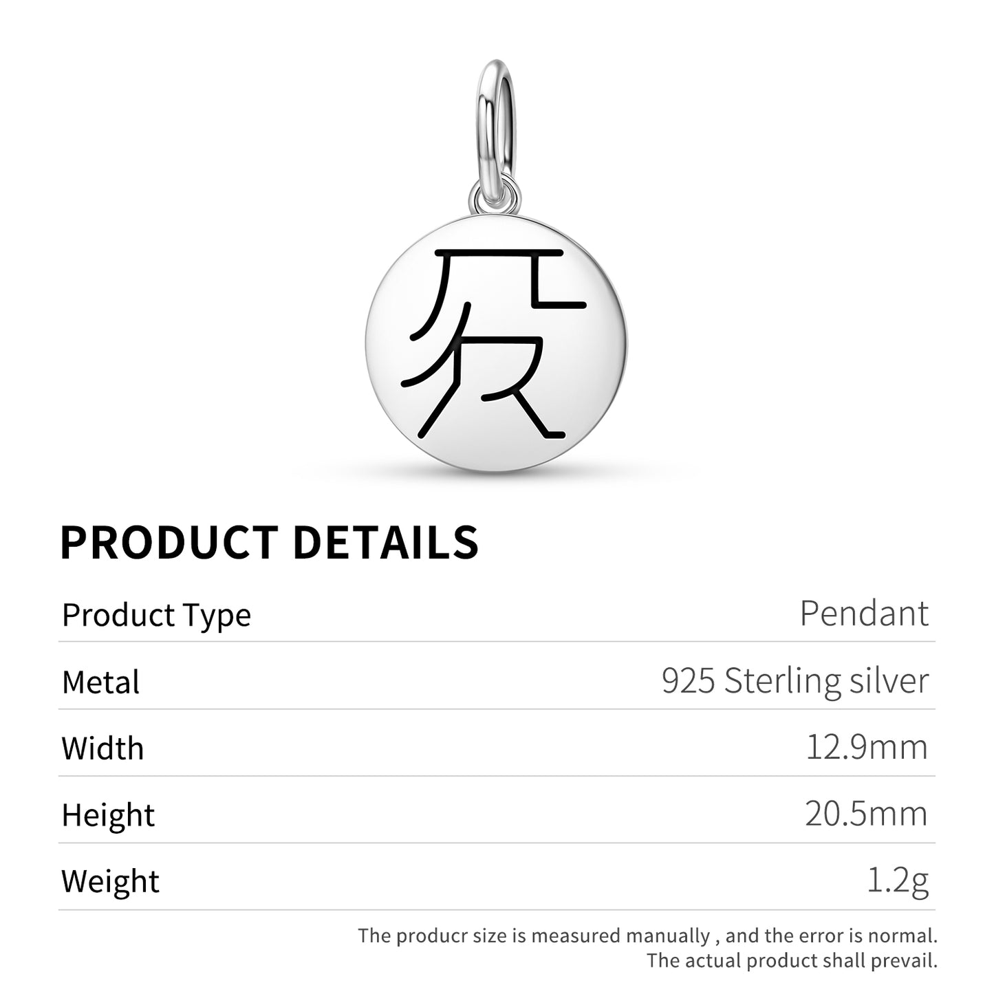 FURU PYO SHO Reiki Symbols Pendant Dangle Charm