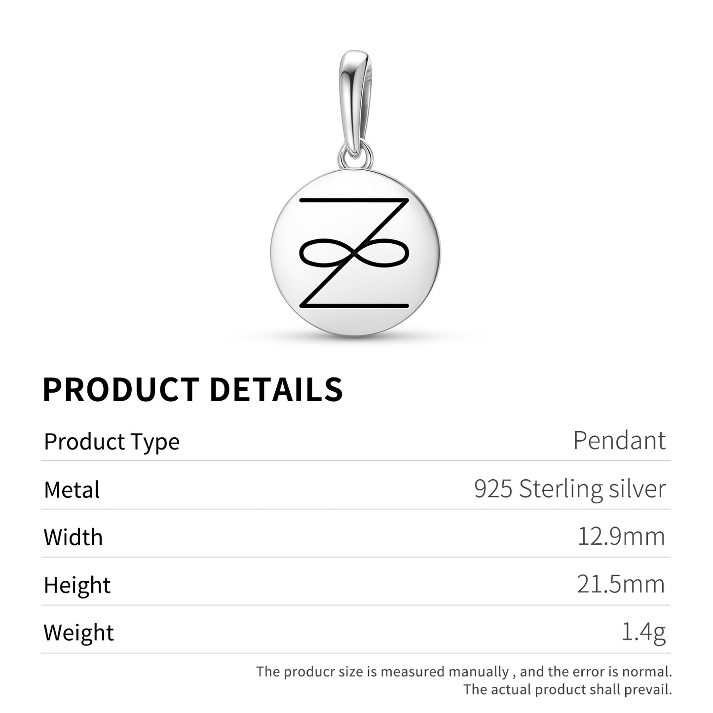 ZONAR Reiki Symbols Pendant Dangle Charm