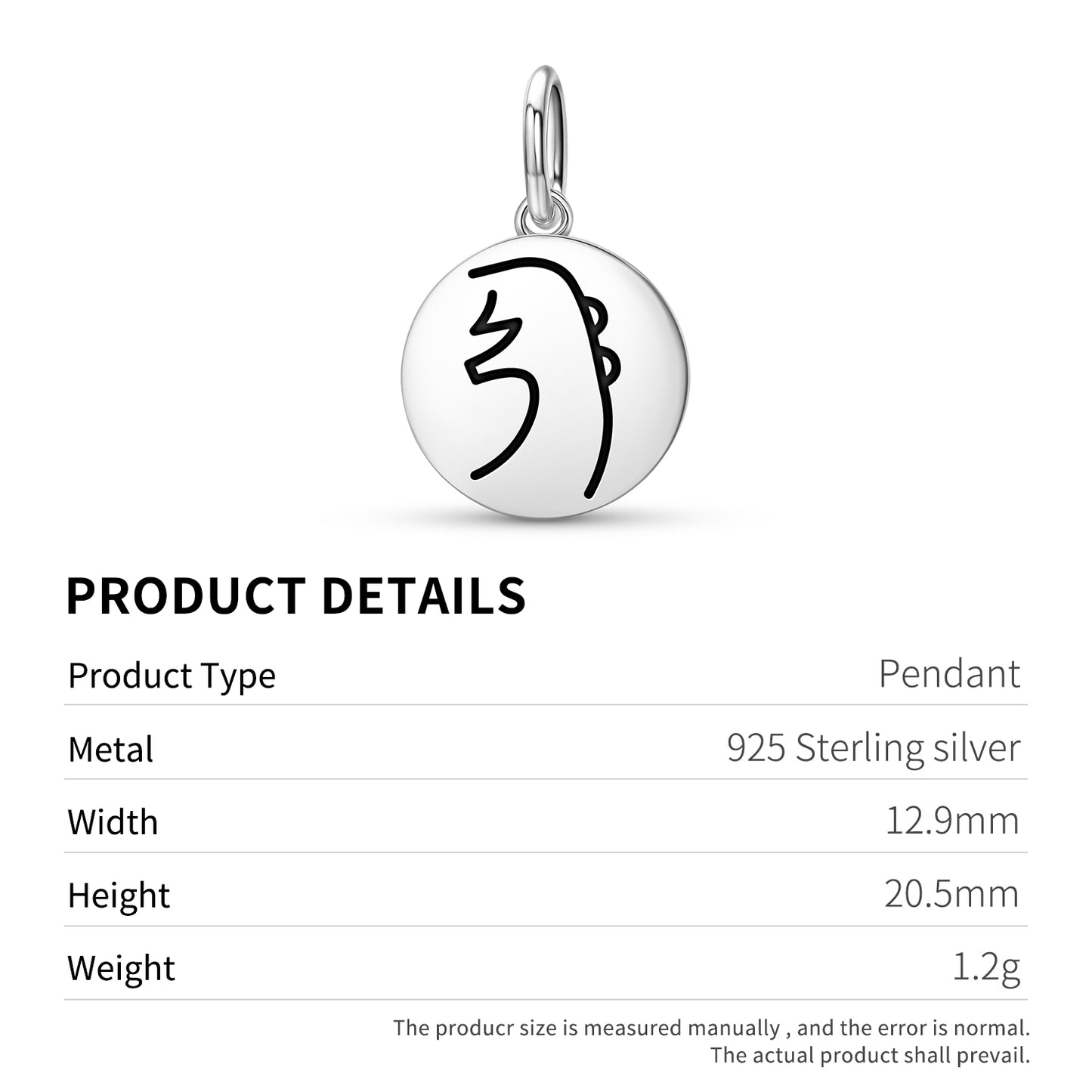 Sei He Ki Reiki Symbols Pendant Dangle Charm